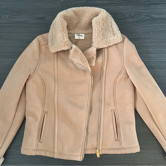 Rag Poets Suede & Shearling Coat - Picture 5 of 10